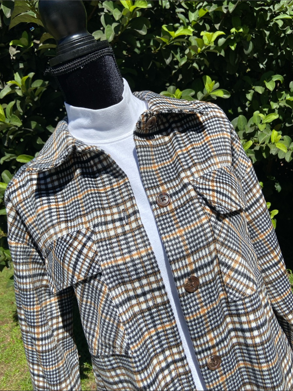 Ruby Rd.Plaid Shacket Coat for Fall